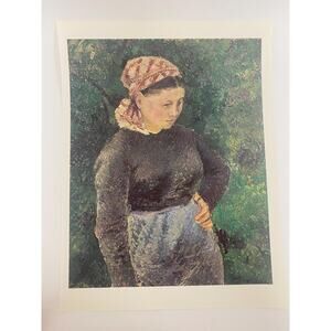Camille Pissarro, Peasant Woman, Print, Book Page, Painting, M-03-01